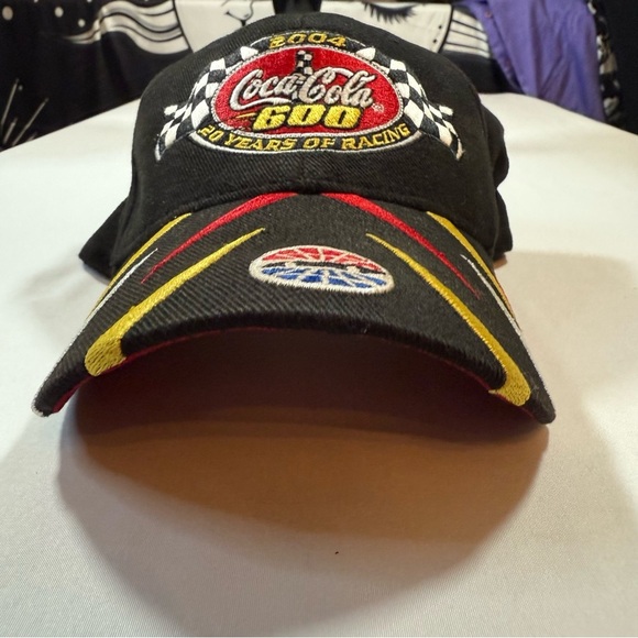 Coca Cola 600 Racing Hat - Black with Red and Yellow Accents - Picture 11 of 11